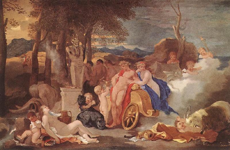 Bourdon, Sebastien Bacchus and Ceres with Nymphs and Satyrs Germany oil painting art